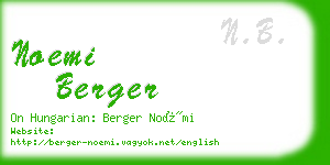 noemi berger business card